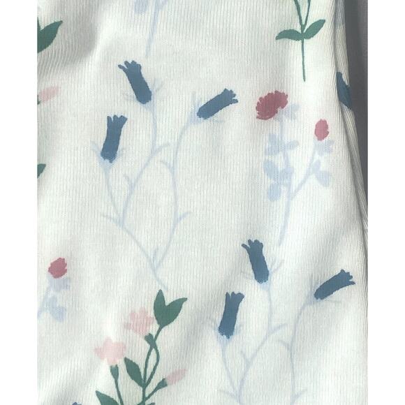 Fin & Vince Organic Cotton Sleeveless Garden Floral Romper Girls 0-3 Mo - Picture 2 of 5